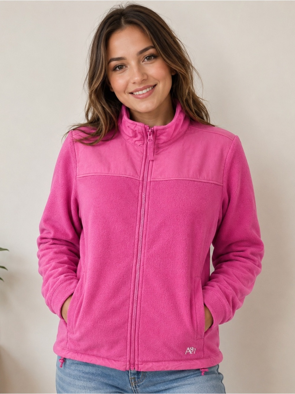 Aeropostale Pink Women’s Fleece Jacket Size M